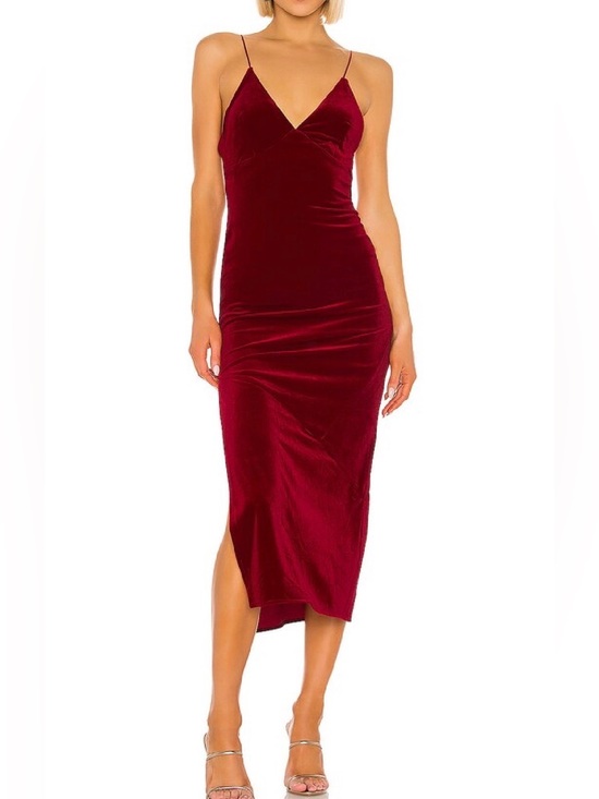 Lovers + Friends Dresses & Skirts - Lovers + Friends Deep Burgundy Backless Slip Midi Dress size SM worn ONCE!